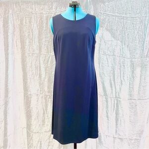 Jude Connally Blue Sheath Midi Dress Sleeveless